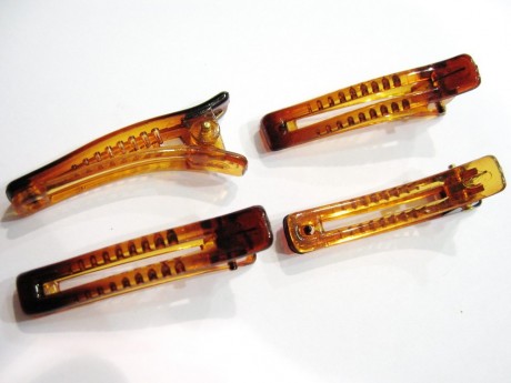 Pince plate marron lot de 6pcs 48mm