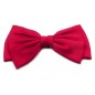 Barrette cheveux double noeud satin 9cm - rouge Barrette cheveux double noeud satin 9cm - rouge