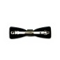 Barrette cheveux noeud fait main 6.7cm - vieux rose