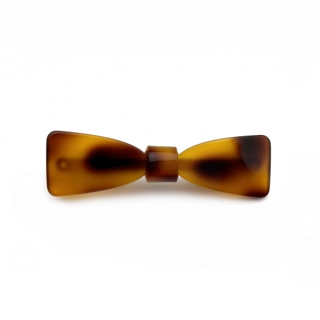 Barrette cheveux noeud fait main 6.7cm - demi blond