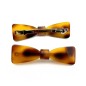 Barrette cheveux noeud fait main 6.7cm - demi blond Barrette cheveux noeud fait main 6.7cm - demi blond
