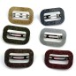 Barrette cheveux ajourée acétate paillette fait main - argent Barrette cheveux ajourée acétate paillette fait main - argent