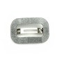 Barrette cheveux ajourée acétate paillette fait main - argent Barrette cheveux ajourée acétate paillette fait main - argent