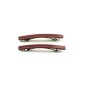 Lot de 2 barrettes cheveux fine fait main 7cm - vieux rose Lot de 2 barrettes cheveux fine fait main 7cm - vieux rose