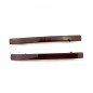 Lot de 2 barrettes cheveux fine fait main 7cm - bordeaux Lot de 2 barrettes cheveux fine fait main 7cm - bordeaux