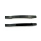 Lot de 2 barrettes cheveux fine fait main 7cm - noir
