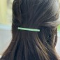 Lot de 2 barrettes cheveux fine fait main leopart 7cm - noir Lot de 2 barrettes cheveux fine fait main leopart 7cm - noir