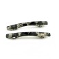 Lot de 2 barrettes cheveux fine fait main leopart 7cm - noir Lot de 2 barrettes cheveux fine fait main leopart 7cm - noir