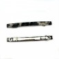 Lot de 2 barrettes cheveux fine fait main leopart 7cm - noir Lot de 2 barrettes cheveux fine fait main leopart 7cm - noir