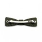 Barrette cheveux noeud fait main paillette 6.7cm - noir