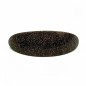 Barrette cheveux ovale incurvée fait main paillette 9.5cm - marron