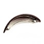 Barrette cheveux ovale incurvée fait main paillette 9.5cm - gris Barrette cheveux ovale incurvée fait main paillette 9.5cm - gris