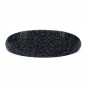Barrette cheveux ovale incurvée fait main paillette 9.5cm - gris Barrette cheveux ovale incurvée fait main paillette 9.5cm - gris