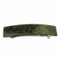 Barrette cheveux rectangle fait main paillette 9cm - vert
