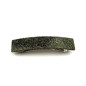 Barrette cheveux rectangle fait main paillette 9cm - vert