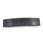 Barrette cheveux rectangle fait main paillette 9cm - gris Barrette cheveux rectangle fait main paillette 9cm - gris