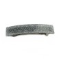 Barrette cheveux rectangle fait main paillette 9cm - argent Barrette cheveux rectangle fait main paillette 9cm - argent