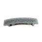 Barrette cheveux rectangle fait main paillette 9cm - argent Barrette cheveux rectangle fait main paillette 9cm - argent