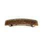 Barrette cheveux rectangle fait main paillette 9cm - doré