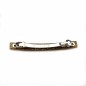 Lot de 2 barrettes cheveux fine fait main paillette 7cm - rouge
