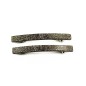 Lot de 2 barrettes cheveux fine fait main paillette 7cm - marron Lot de 2 barrettes cheveux fine fait main paillette 7cm - marron