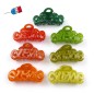 Pince cheveux "Love" Made in France 8.5cm - Corail Pince cheveux "Love" Made in France 8.5cm - Corail