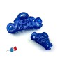 Pince cheveux "Love" Made in France 8.5cm - bleu dur Pince cheveux "Love" Made in France 8.5cm - bleu dur