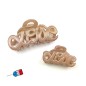 Petite pince cheveux "Love" Made in France 5.5cm, beige