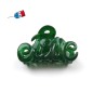 Petite pince cheveux "Love" Made in France 5.5cm, vert émeraude Petite pince cheveux "Love" Made in France 5.5cm, vert émeraude