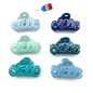 Petite pince cheveux "Love" Made in France 5.5cm, bleu marine Petite pince cheveux "Love" Made in France 5.5cm, bleu marine