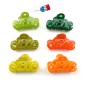 Petite pince cheveux "Love" Made in France 5.5cm, orange vif Petite pince cheveux "Love" Made in France 5.5cm, orange vif