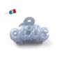 Petite pince cheveux "Love" Made in France 5.5cm, bleu ciel