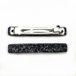 Barrette cheveux 9cm acétate fait main paillette - gris Barrette cheveux 9cm acétate fait main paillette - gris