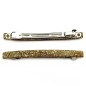 Barrette cheveux longue 10cm acétate fait main paillette - doré Barrette cheveux longue 10cm acétate fait main paillette - doré