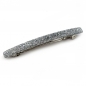 Barrette cheveux longue 10cm acétate fait main paillette - argent Barrette cheveux longue 10cm acétate fait main paillette - argent