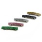 Barrette cheveux 8cm acétate fait main paillette - gris Barrette cheveux 8cm acétate fait main paillette - gris