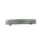 Barrette cheveux 8cm acétate fait main paillette - argent Barrette cheveux 8cm acétate fait main paillette - argent