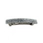 Barrette cheveux 8cm acétate fait main paillette - argent Barrette cheveux 8cm acétate fait main paillette - argent