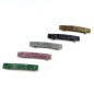 Barrette cheveux 8cm acétate fait main paillette - doré Barrette cheveux 8cm acétate fait main paillette - doré