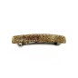 Barrette cheveux 8cm acétate fait main paillette - doré Barrette cheveux 8cm acétate fait main paillette - doré
