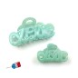 Petite pince cheveux "Love" Made in France 5.5cm, vert eau Petite pince cheveux "Love" Made in France 5.5cm, vert eau