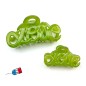 Petite pince cheveux "Love" Made in France 5.5cm, vert claire Petite pince cheveux "Love" Made in France 5.5cm, vert claire