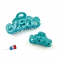 Pince cheveux "Love" Made in France 8.5cm - bleu turquoise Pince cheveux "Love" Made in France 8.5cm - bleu turquoise