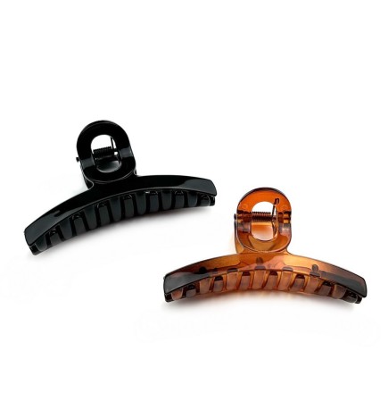 Grande pince cheveux 11cm - noir ou marron
