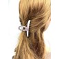 Grande pince cheveux 11cm - doré ou argenté