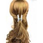 Grande pince cheveux 11cm - doré ou argenté