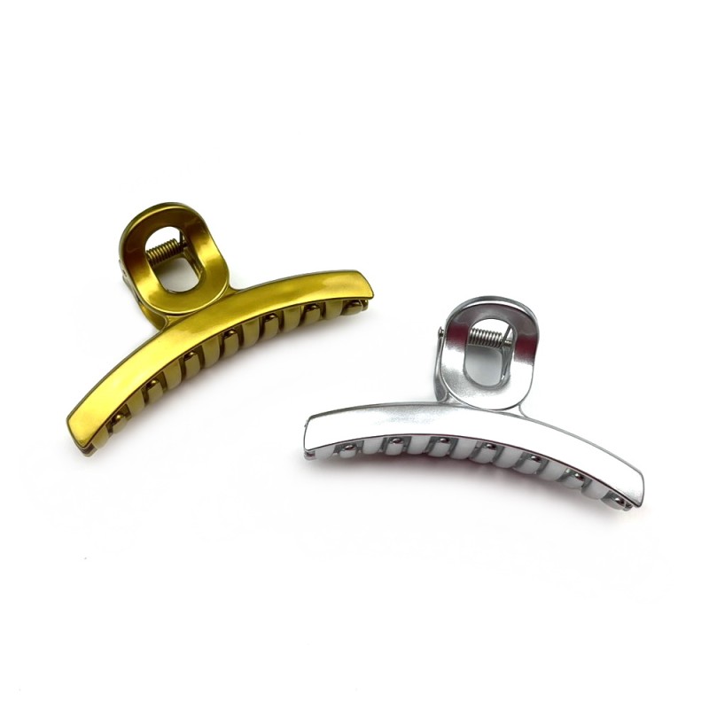 Lot de 2 pinces cheveux 8cm - doré ou argenté Lot de 2 pinces cheveux 8cm - doré ou argenté