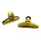 Lot de 2 pinces cheveux 8cm - doré ou argenté