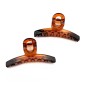 Lot de 2 pinces cheveux 8cm - noir ou marron Lot de 2 pinces cheveux 8cm - noir ou marron