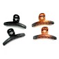 Lot de 2 pinces cheveux 8cm - noir ou marron Lot de 2 pinces cheveux 8cm - noir ou marron
